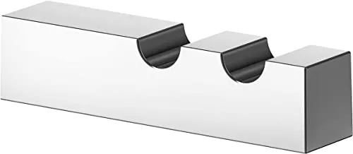 Keuco Handtuch-Haken Edition 90 Square, hochglanz-verchromt - Bademantel- & Handtuchhaken mit modernem Design, aus massivem Metall für langanhaltenden Glanz und Korrosionsschutz, ideal für Badezimmer und Gäste-WC.