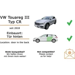 Lautsprecher Boxen Einbaupaket Heck Kenwood S1766 passend für VW Touareg III Typ CR (2002-2010) | 2x Tief-Mitteltöner mit integriertem Hochtöner