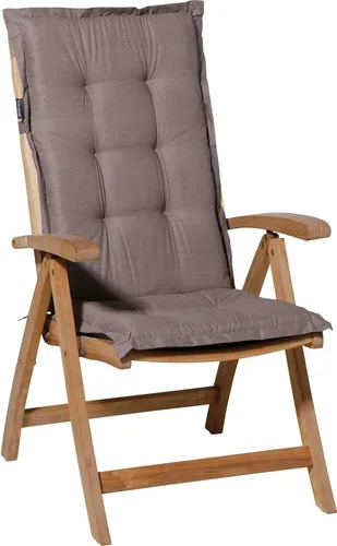 Madison Hochlehner-Auflage Basic 123x50 cm Taupe – Komfort für deinen Gartenstuhl