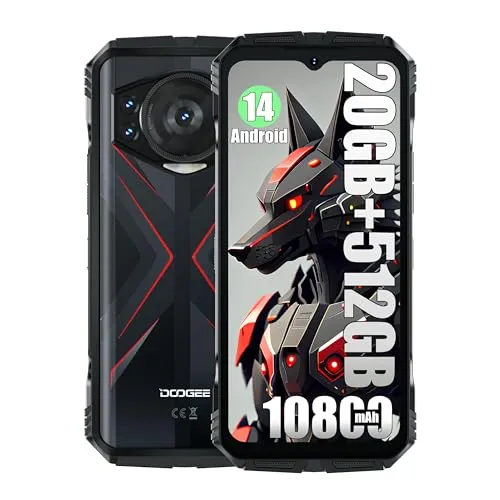 DOOGEE S118 Outdoor Smartphone - 6,58 Zoll Full HD, 20GB RAM, 512GB Speicher, 10800mAh Akku und 120Hz Display für ein einzigartiges Nutzungserlebnis