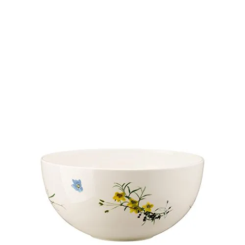 Rosenthal Brillance Fleurs des Alpes Schüssel 22 cm - Schüssel aus Bone China in frischen Alpenfarben, ideal für Beilagen oder Obst. Zeitlos schön und von herausragender Qualität, bringt sie die Magie der Bergwiesen auf Ihren Tisch.