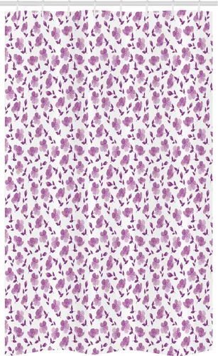 Schmaller Duschvorhang Blumenbraut Muster, 120cm x 180cm