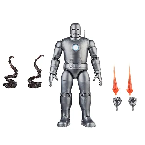 Marvel Hasbro Legends Series Iron Man (Model 01) - 15 cm große Action-Figur zum Sammeln, inspiriert vom 60. Jubiläum mit 6 Accessoires und premium beweglichem Design