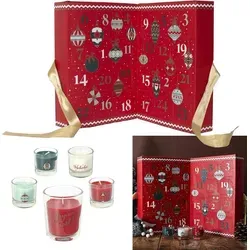 Luxuriöser Adventskalender mit 24 Duftkerzen – Festliche Geschenkverpackung