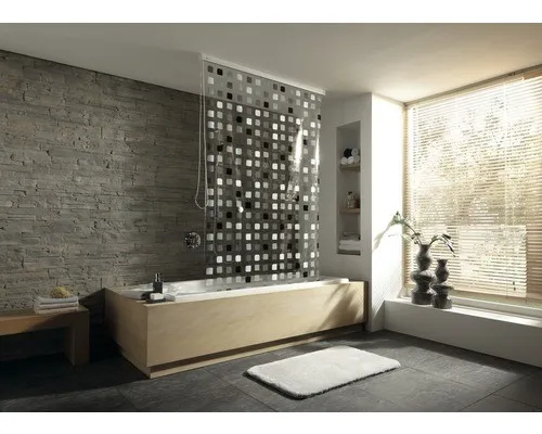 Kleine Wolke Duschrollo 128 x 240 cm grau von Kleine Wolke