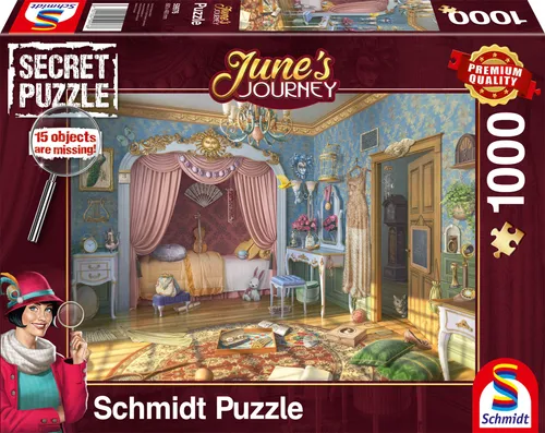 SCHMIDT Geheimpuzzle June's Journey: Miss June's Bedroom 1000 Teile