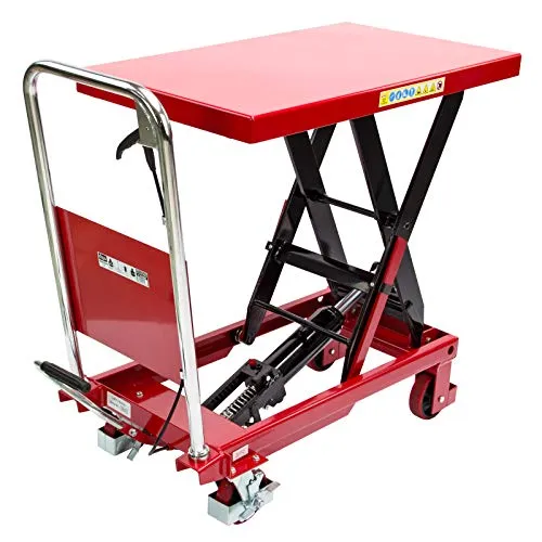 DEMA Hubtischwagen Quicklift TF-500 – Werkstatt Hubwagen, fahrbarer Hubtisch, Transportwagen, hydraulischer Tischwagen, 500 kg Tragkraft, robust & vielseitig, ideal für Werkstatt & Lager