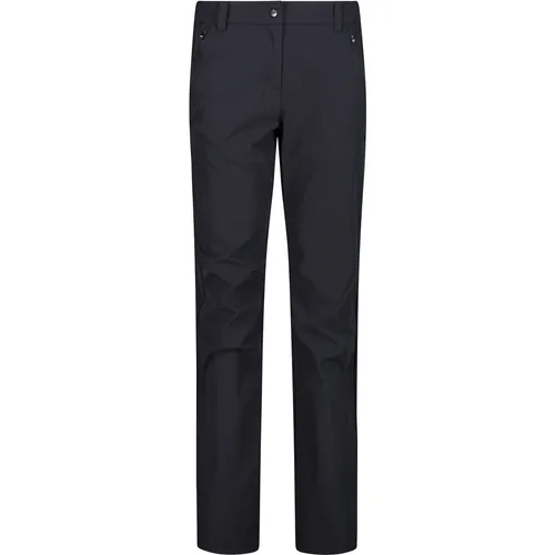 CMP Woman Long Pant antracite (U423) 36 - Wanderhose für Damen, gefertigt aus 4-Wege-Stretchmaterial für maximale Bewegungsfreiheit und mit Dry Function-Technologie für optimale Feuchtigkeitsregulierung – perfekt für Freizeit und Outdoor-Aktivitäten.