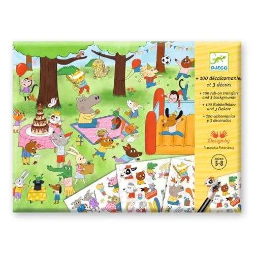 Djeco DJ09355 Transfers Decals Party Time von Djeco