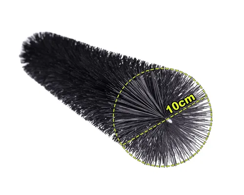 1x Dachrinnenbürste Ø 10cm; Dachrinnenschutz Marderschutz Laubschutz Rinnenraupe