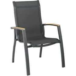 Kettler Altura Stapelsessel Aluminium/Anthrazit - Anthrazit