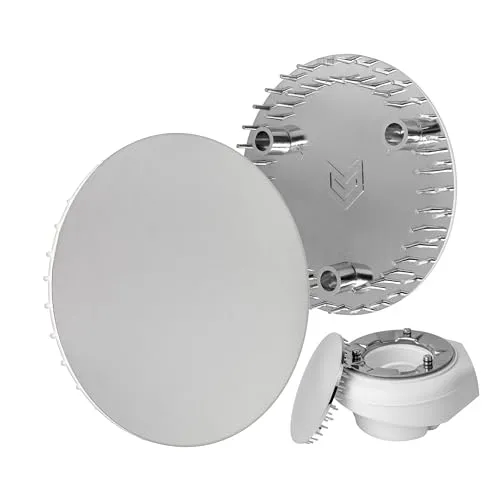 Abdeckhaube für Duschabfluss, Ø 115 mm, kompatibel mit Viega Tempoplex Ablaufgarnitur ab Baujahr 2006, passend für Modell 6964.0, für Ablaufloch Ø 90 mm, verchromtes ABS ASA, Deckel Dusche Set