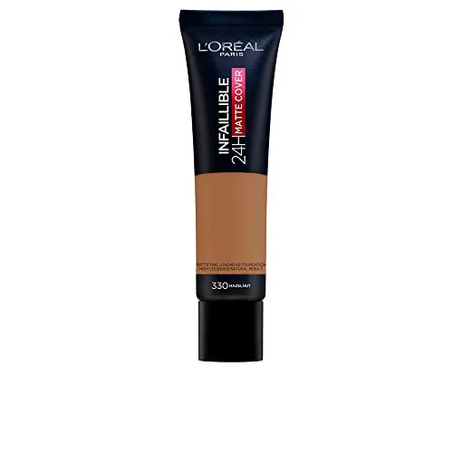 L'Oreal INFAILLIBLE 24H Matte Fluid Makeup Basis - 30 ml - Make-up für langanhaltende, matte Deckkraft, perfekt für einen makellosen Teint den ganzen Tag.
