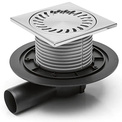 Duschablauf Badablauf Bodenablauf 150x150 mm DN50 (381 E)