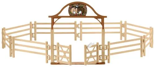 Schleich Spielfigur Pferdekoppel mit Eingangstor - Tierfiguren für Kinder, ideal für kreative Rollenspiele ab 3 Jahren