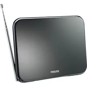 Philips SDV6224 Antenne - DVB-T/T2-Antenne mit Dipol-Design für HDTV und Radio, ideal für Wandmontage in Innenräumen.