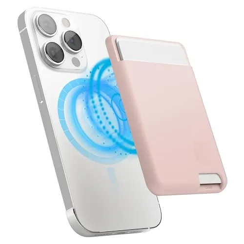 elago Magnetische Kartenhalter für 2 Karten, Kompatibel mit MagSafe, Kompatibel mit iPhone 17/16/15/14/13/12 Serie – Wallet, Sichere Handy Geldbörse, Langlebiges Silikon, Schutz vor Kratzern