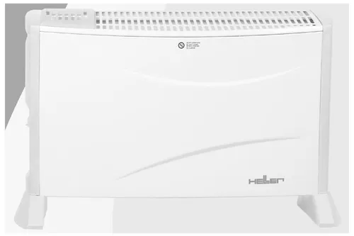 Heller Konvektor 2000W, Stand K 360 - Elektroheizungen mit stufenlos regelbarem Raumthermostat und 2 Heizstufen für individuelle Wärme und Komfort.