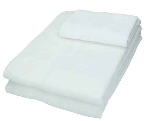 Betz Badetuch 3er Set 2 Badetücher 1 Handtuch weiß, (Set, 3-St), 100% Baumwolle