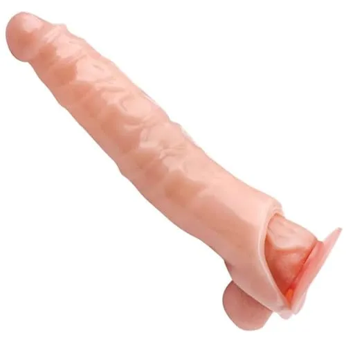 Pennisverlängerung Hülle Groß Realistische Dildo Penis Sleeve 28CM Sex Toyset Herren Penis Verlängerung Extrem Penishüllen zur Sexuelle Verzögerung Ejakulation Sex Sexspielzeug für Paare Männer