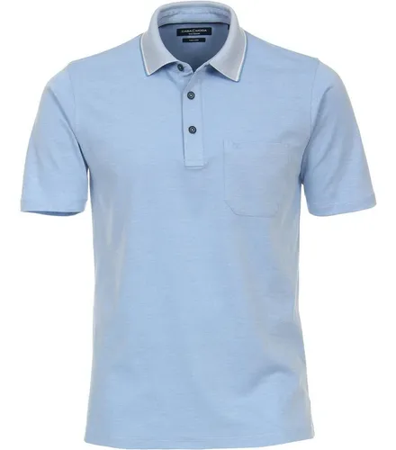 CASAMODA Poloshirt blau M - Herren-Shirt aus 55% Baumwolle und 45% Polyester, pflegeleicht und ideal für den Alltag. Perfekt für einen lässigen Look.