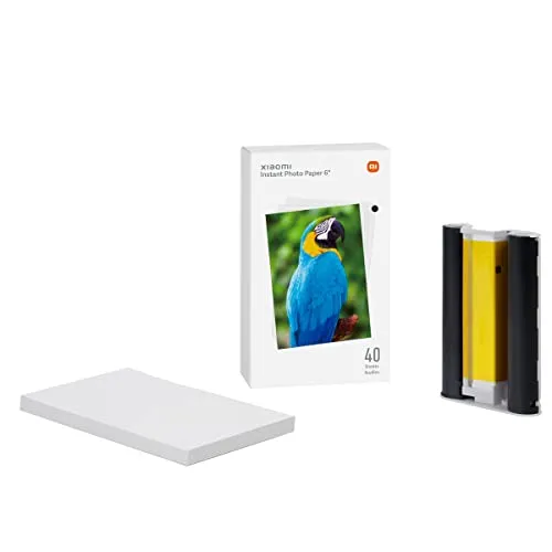 Xiaomi Instant 43711 Fotodrucker Fotopapier 1St. - Druckerpapiere mit selbstklebender Rückseite, perfekt für kreative Projekte und einfaches Anbringen von Fotos.