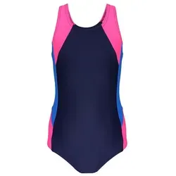 Aquarti Badeanzug Aquarti Mädchen Badeanzug mit Ringerrücken blau 140