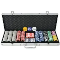 vidaXL Poker Set mit 500 Laserchips