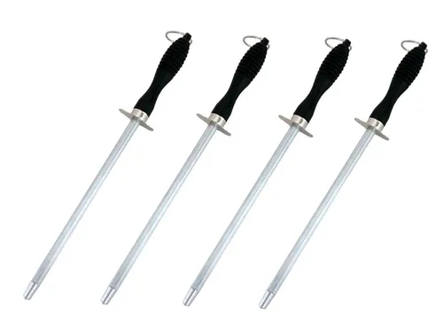 HAC24 Wetzstab Messerschleifer Wetzstahl Abziehstahl Messer Schärfer Schleifstab, 30 cm