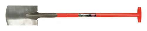 Polet Gärtnerspaten Fiber 5001 T-Stiel 285 x 180 mm - Hochwertiger Spaten mit T-Stiel, ideal für präzises Arbeiten im Garten und strapazierfähig für alle Böden.