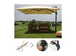 Gastronomie-Ampelschirm MCW-A96, 3x4m