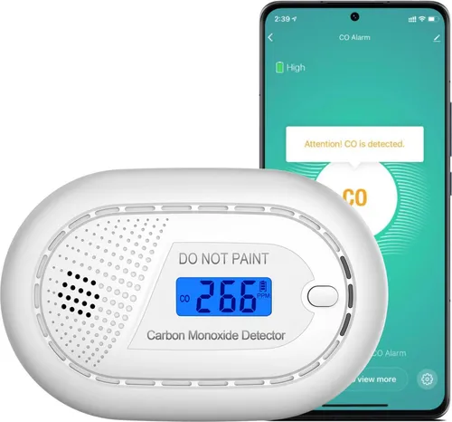 Aroha Smart Connect Kohlenmonoxid Melder WLAN - 10 Jahre Batterie - Smart CO Melder mit App Tuya & Smartlife, Wohnmobil - 1 set