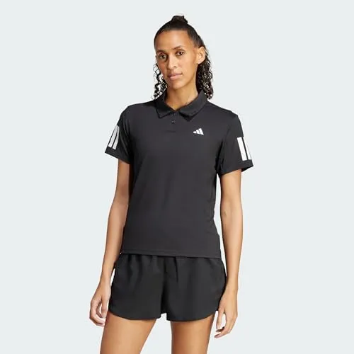 adidas Damen Club Tennis Climacool 3-Stripes Polo, Schwarz, XS