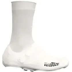 veloToze Hoher Silikon-Schuhüberzug für Rennradschuhe - Wasserdichte und winddichte Schuhüberzüge im Stiefel-Stil für Damen und Herren, perfekt für kaltes Wetter und Regen. Schützen Sie Ihre Füße bei Radtouren mit optimaler Passform und Isolation.