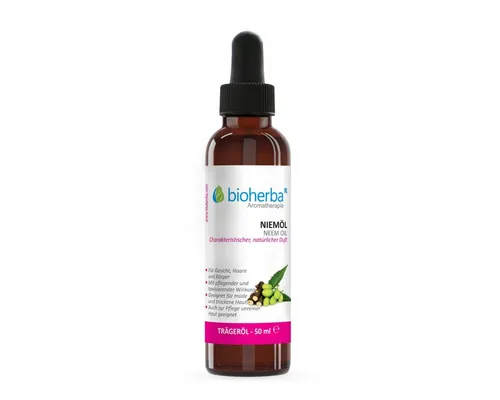 BIOHERBA R Pflege-Set Bioherba Niemöl Azadirachta Indica Seed Oil Reines Trägeröl 50 ml