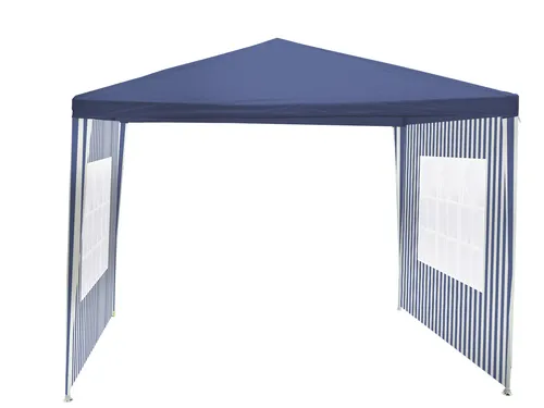 Gartenpavillon Blau 3x3m – Wasserabweisendes Partyzelt für jeden Anlass - Robuster Pavillon in Blau (3x3m), ideal für Feiern im Freien. Wasserabweisend und einfach aufzubauen, sorgt er für Schutz und Komfort bei jedem Wetter.
