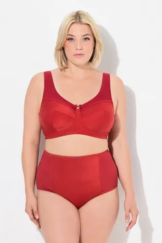 Ulla Popken Damen Übergrößen Plus Size Entlastungs-BH ohne Bügel Salsa 130E - Bequemer Entlastungs-BH mit feiner Struktur und extrabreiten, gepolsterten Trägern für hohen Tragekomfort. Ideal für den täglichen Einsatz und eine perfekte Passform.