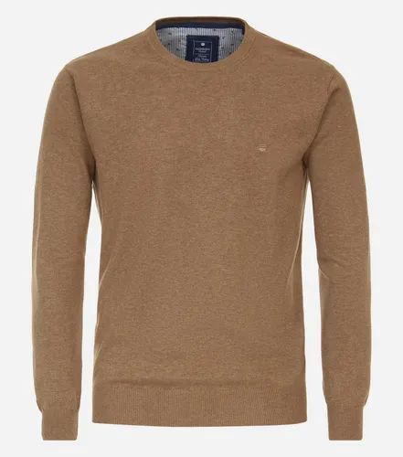 Redmond Herren Pullover Rundhals Camel XXL - Bequemer Rundhals-Pullover in Camel mit geradem Schnitt und Bündchen. Ideal für lässige Outfits und den täglichen Komfort. Maße: Brustweite ca. 112 cm, Rückenlänge ca. 66 cm.