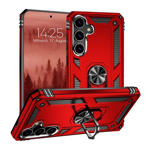 Handy Hülle für Samsung Galaxy S24+ Handyhülle Schutz Cover Case Rot