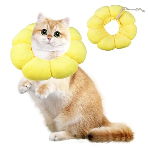 Newpop Halskrause Katze – Einstellbarer Leckschutzkragen für Katzen