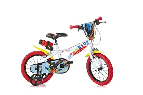 Dino Bikes Für Bing Kinderfahrrad 14 Zoll geeignet für Kinder mit Einer Körpergröße von 95 bis 110 cm