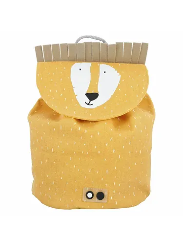 Trixie Baby Mini Backpack - Mr. Lion - Schulbedarf für kleine Entdecker, wasserabweisend und mit einfacher Zugbandöffnung für selbstständiges Tragen.