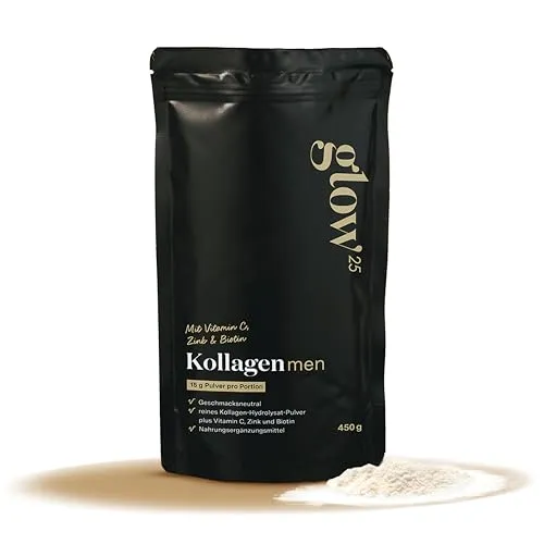 Glow25® Collagen Pulver Men Edition [450g] von Glow25