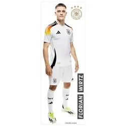 K&L Wall Art Wandtattoo DFB Fußball Wandsticker Nationalmannschaft Bilder Logo Trikot, selbstklebend, entfernbar weiß 30 cm x 90 cm