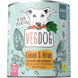 VEGDOG - Adult Dose No1 - Linsen & Hirse | 6x800g