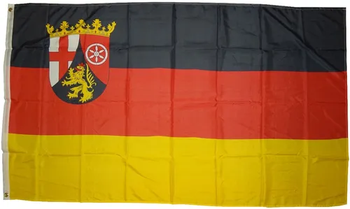 Produktbild Fahne Rheinland-Pfalz Wappen 90 x 150 cm Hiss Flagge