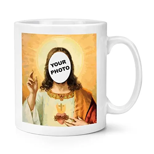 Tasse mit Jesus-Motiv, personalisierbar, 284 ml, lustiger Witz