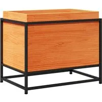 vidaXL Pflanzkübel Wachsbraun - 60x40x50 cm aus massivem Kiefernholz - Garten-Zubehör aus robustem Kiefernholz, ideal für die Gestaltung von Gärten, Balkonen und Terrassen mit einem großzügigen Fassungsvermögen für Pflanzen.