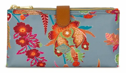 Oilily Kosmetiktasche Carmen - Stylische Kosmetiktasche in Light Blue mit transparentem Innenleben für schnellen Überblick, ideal für den Alltag und Reisen.