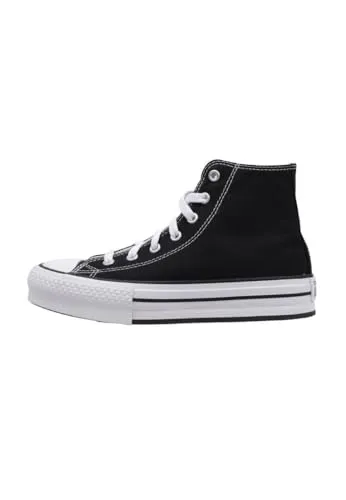 CONVERSE Jungen Chuck Taylor All Star Eva Lift Sneaker, Black White Black, 38 EU - Sneaker für Jungen mit stylischem Design und bequemer EVA-Lift-Sohle für zusätzlichen Komfort und Unterstützung.